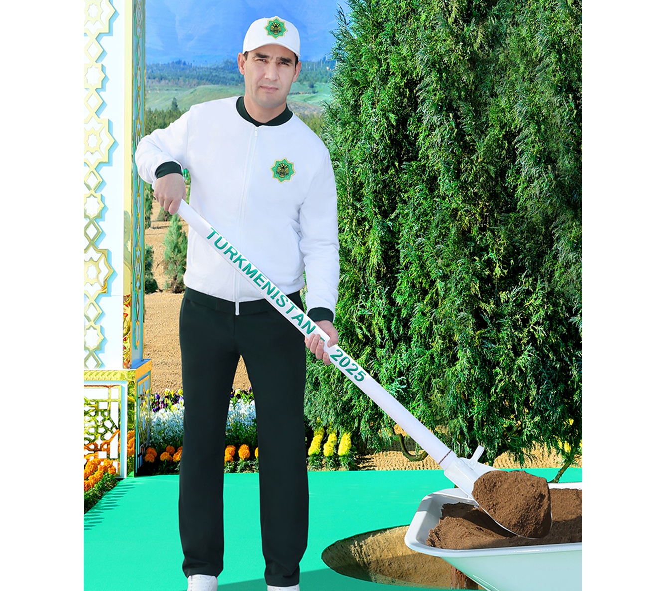 Hormatly Prezidentimiz Serdar Berdimuhamedow ählihalk bag ekmek dabarasyna gatnaşdy